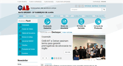 Desktop Screenshot of juara.oabmt.org.br