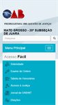 Mobile Screenshot of juara.oabmt.org.br