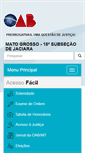 Mobile Screenshot of jaciara.oabmt.org.br